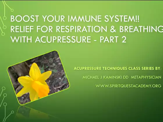 Boost Your Immune System!! Relief for Lungs, Respiratory & Breathing!